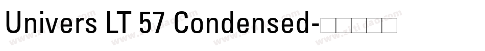 Univers LT 57 Condensed字体转换